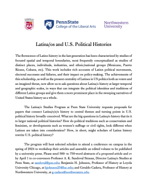 Latina/os and U.S. Political Histories Statement